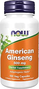 Nourriture Ginseng américain, 100 gélules, 500 mg (paquet de 3)
