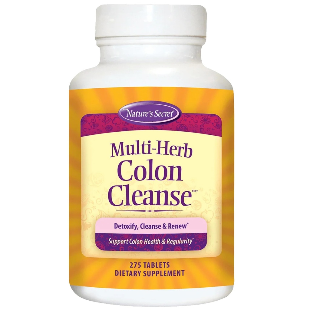 Nettoyer le colon multi-herbes secret de la nature, 275 comprimés