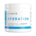 Kaged Hydration Elektrolyte Pulver | Strawberry Yuzu | Hydra-Charge Sports Drink Mix | Pre, Post, Intra Workout | Low Carb, Vegan, Gluten Free | Ergänzungen für Männer & Frauen | 60 Servierungen
