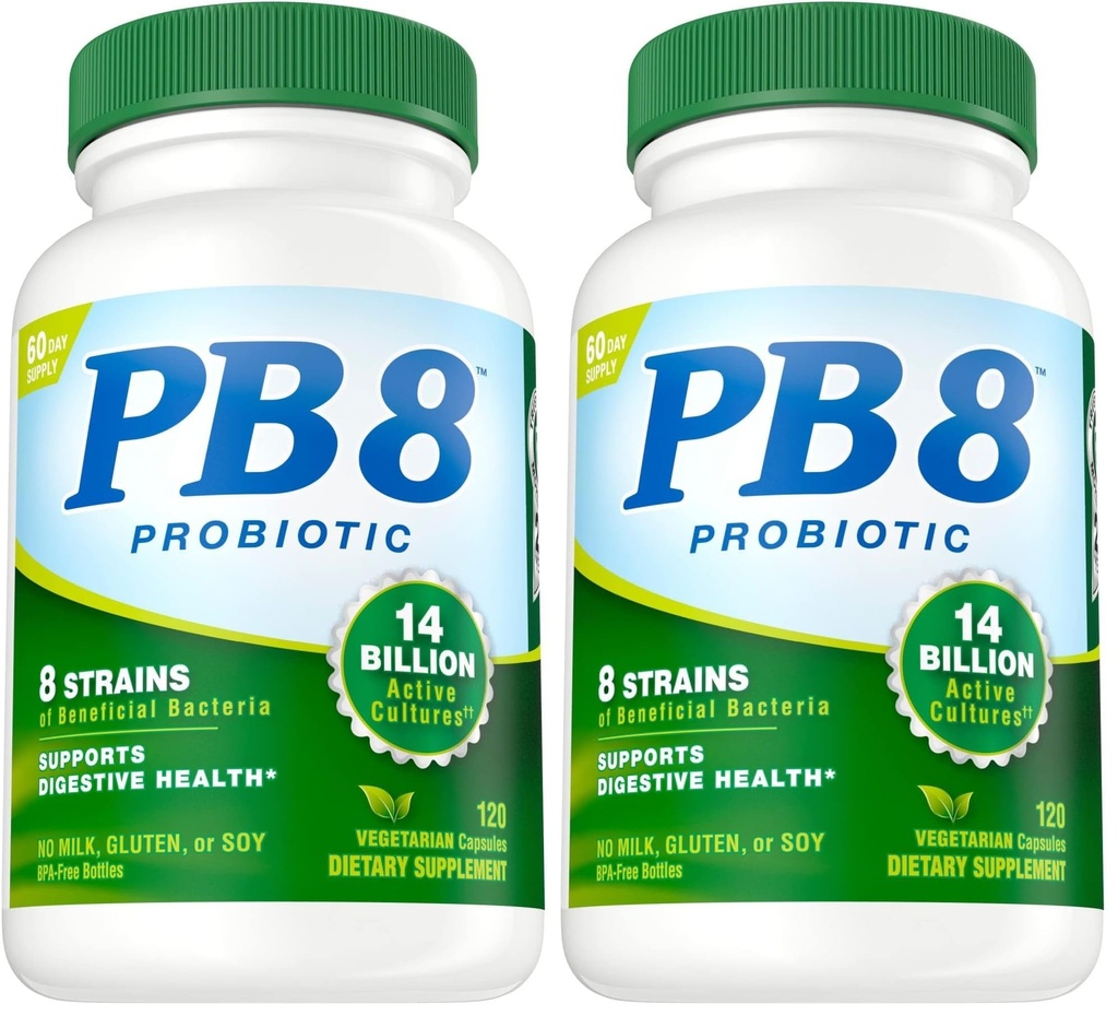 Jetzt PB 8 Probiotic Acidophilus for Life* Vegetarische Nahrungsergänzung für Männer und Frauen, 120 Count (Pack von 2)