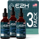 Estratto di ribes nero naturale di E2H, semi di ribes nero pressato a freddo - Salute del sistema immunitario - Liquido assorbente veloce (3 bottiglie)