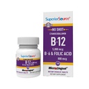 Überlegene Quelle Kein Schuß Vitamin B-12 Cyanocobalamin 5000 mcg, B-6, Folsäure 800 mcg - Unterstützung Brain & Heart Health - Aids Natural Energy Levels - 100 Sublingual Dissolving Tablets