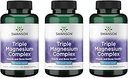 Swanson Triple Magnesium Complex - Mineralische Ergänzung - Natürliche Unterstützung - Mit Citrat, Oxid & Aspartate - (100 Kapseln, 400mg jedes, 3 Packung)