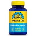 Nature's Life Marine Magnesium 500mg | Gesunde Verdauung & Regularität Formel mit Magnesium Hydroxide aus Nordseewasser | 100 Vegetarische Caps