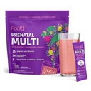 Poudre de multivitamines prénatales avec électrolytes 3X - 25 vitamines et minéraux, folate, fer, vitamine D3, 7 superaliments et probiotiques, vitamines sans sucre et hydratation