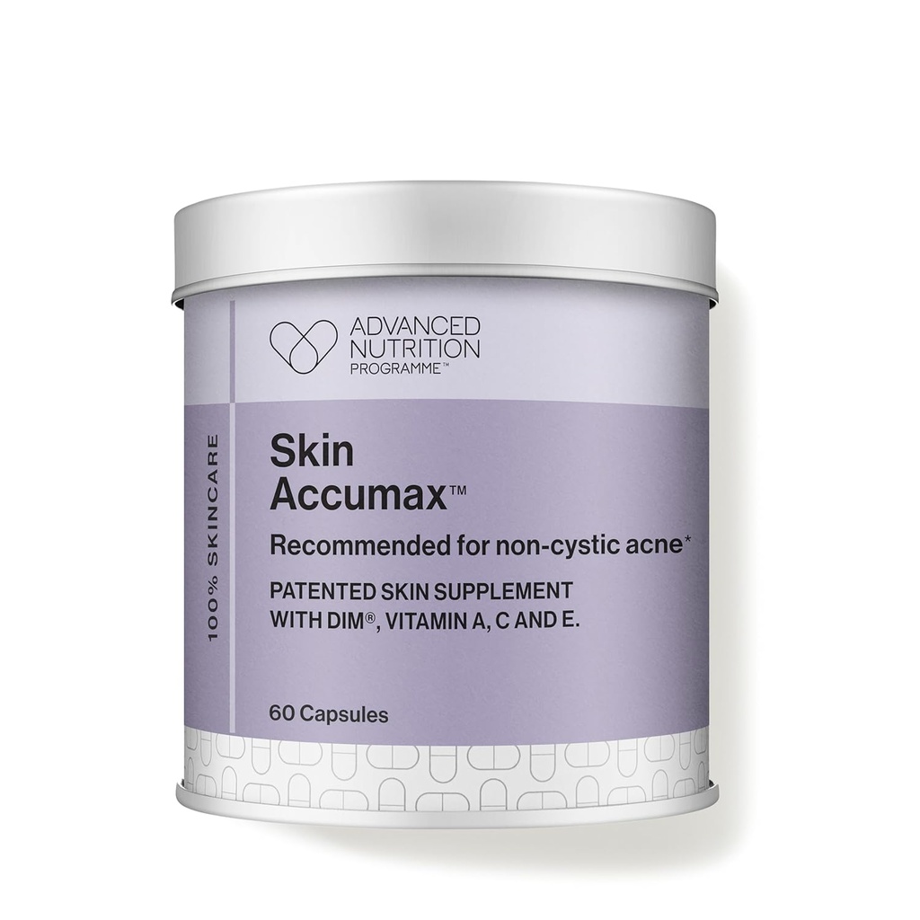 jane iredale Haut Accumax Nahrungsergänzungsmittel Kapseln verbessern Akne und fördern gesunde Haut enthält Vitamin A, C und E Vegan & Gluten-frei