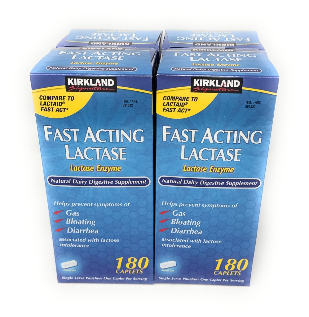 Signature Kirkland lactase à action rapide, (4 Pack) 720 caplets