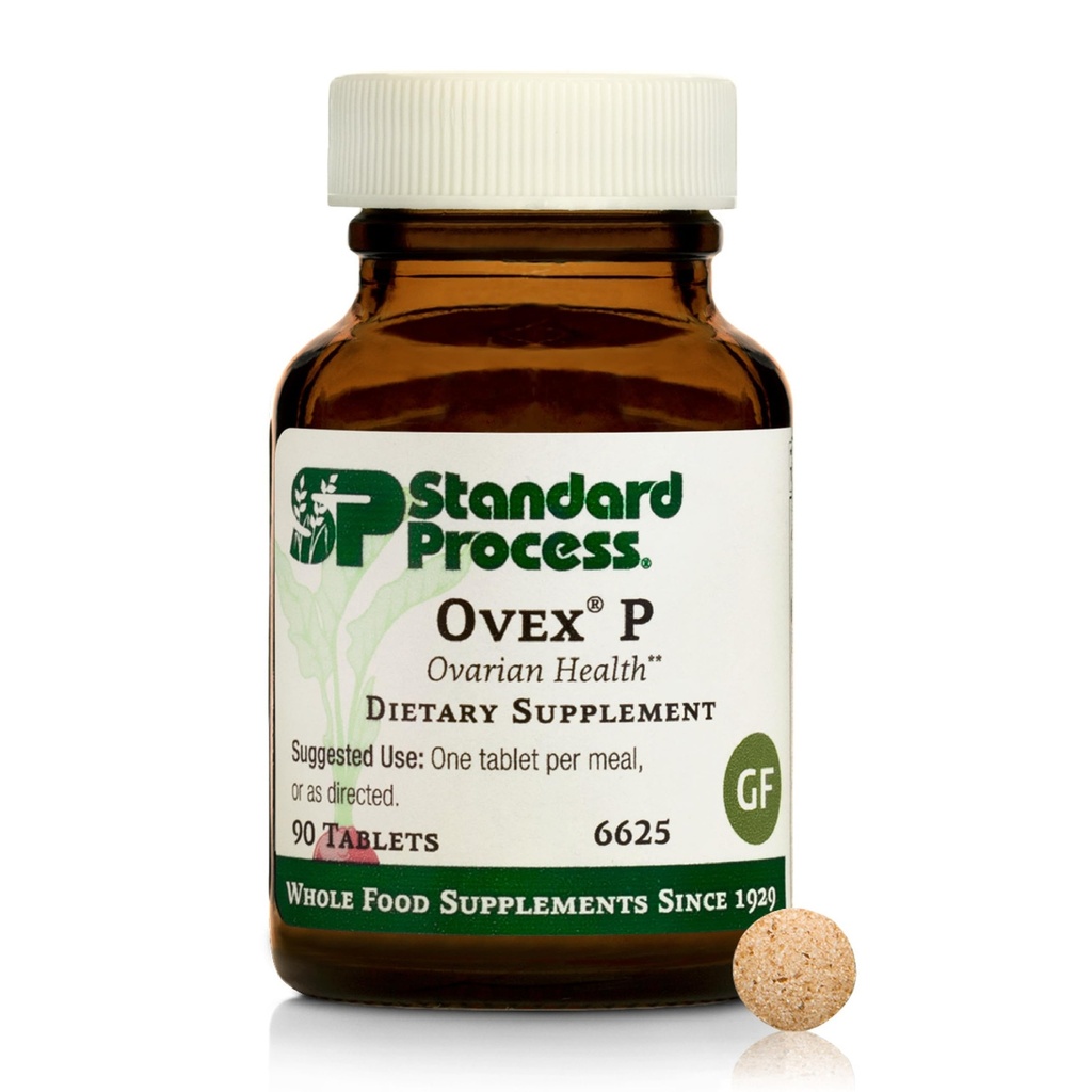 Standard Process Ovex P - Komplette Nahrungsergänzungsmittel zur Unterstützung Ihrer Gesundheit - Ergänzung mit Porcine Ovary Cytosol Extract - 90 Tabletten