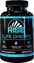 Elite Omega 3 Supplément nutritionnel – Acides gras Omega-3 incluant EPA et DHA – Soutien cardiaque et immunitaire – Pas d'arrière-goût de poisson, 120 Softgels