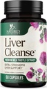 Detox & Repair Formula - 20-in-1 Advanced Liver Support Supplement with Silymarin Milk Thistle, Dandelion Root, Artichoke Extract, Turmeric, Choline, & Beetroot - 60 capsule vegetali