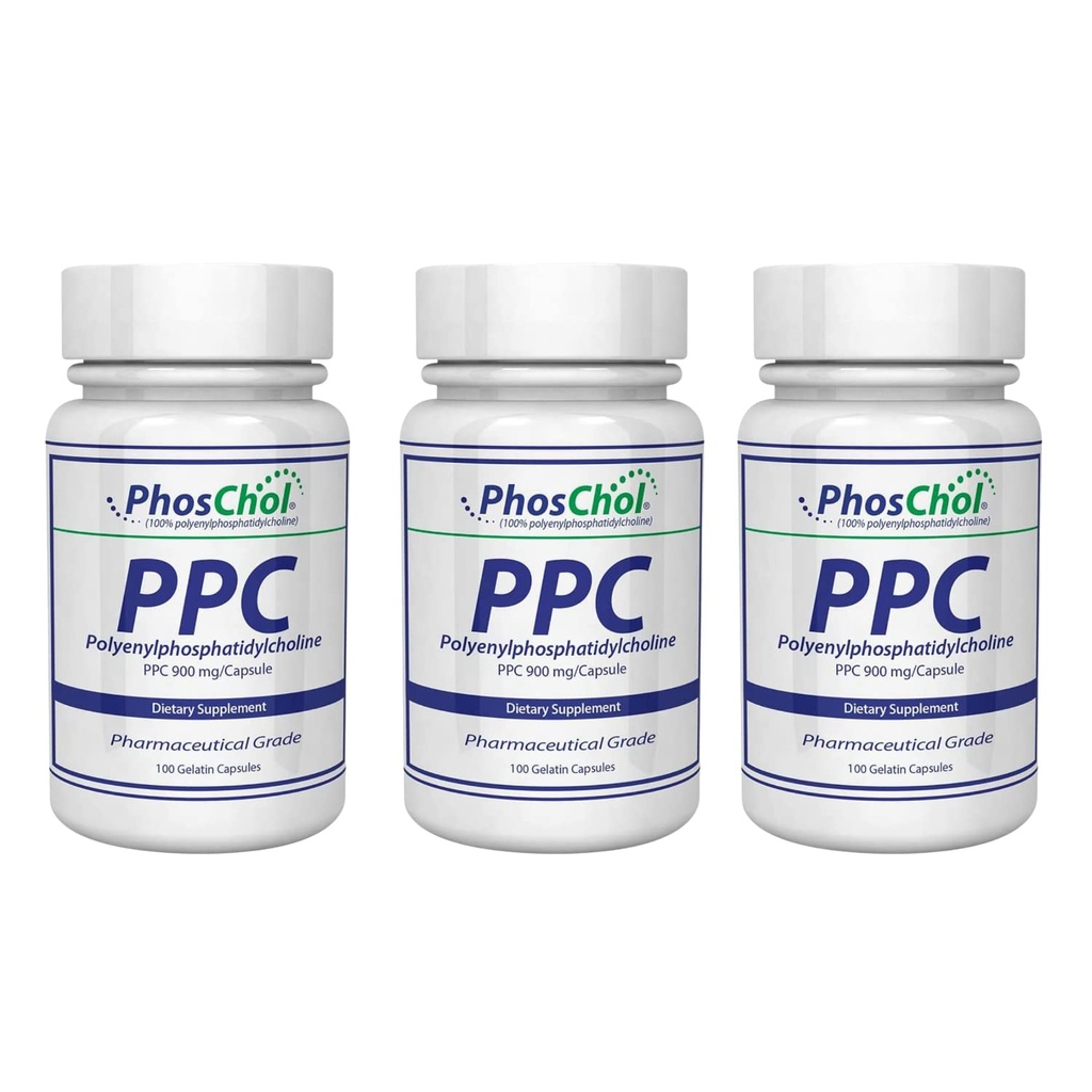 Nutrasal PhosChol PPC Polyenyl PhosphatidylCholine Choline Supplement 900mg 300 Gelatin Kapseln