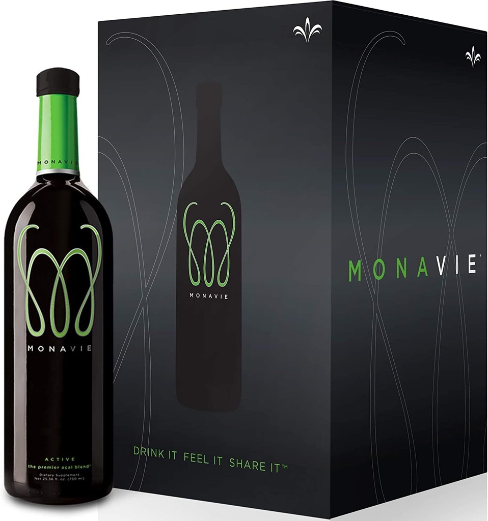 Monavie Active, 1 caso | 4 bottiglie, 25.3oz Ogni
