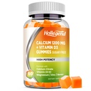 Calcium 1200 mg avec vitamine D3 Gummies, Citrate de calcium Chewables avec le zinc de magnésium vitamine K2 Boron, santé des os, sans sucre, 60 Compte