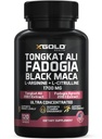X Gold Health Tongkat Ali + Fadogia Agrestis + Black Maca – Energie, Vitalität & Stamina Booster für Herren & Frauen Made in USA