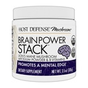 Host Defense BrainPower Stack Powder - Targeted Brain Support Supplement - Powder Mushroom Supplement mit Lion's Mane, Niacin (B3) & Vitamin B12 - Herbal Brain Support - 100g (66 Servietten)*