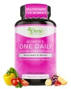 Pure By Nature One-Daily Multivitamin per le donne, Integratore di supporto immunitario con Ingrediente non OGM, Vitamina & Minerali per l'energia, 60 capsule vegetali