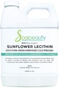 Olio liquido di lecitina di girasole | Pressato a freddo non raffinato | Grado di USP unbleached 100% puro olio naturale di licitina di girasole | Moisturizer della pelle, Saap Making, Lotion | 32 fl oz