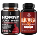 Bundle of Horny Goat Weed Extract Complex and Energizing Nitric Oxide Supplement für Männer - mit Tribulus Saw Palmetto L Arginine und Tongkat Ali Extract - Nitric Oxide Pillen für Männer mit Rübenwurzel