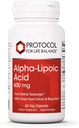 Protocole Alpha acide lipoïque 600mg - Extrait de graines de raisin et biopérine - 60 capsules de légumes
