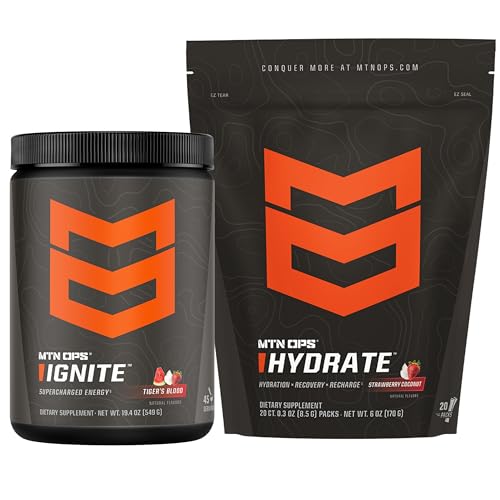 MTN OPS Accensione del sangue della tigre + Hydrate fragola cocco Bundle