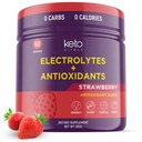 Keto Vitals Antioxidant Elektrolyte Pulver - Mischung Elektrolyte mit Kalium, Magnesium, Natrium, Kalzium | Keto Elektrolyte ergänzen Energy Drink Mix | Zuckerfrei, Zero Calories, Zero Carbs