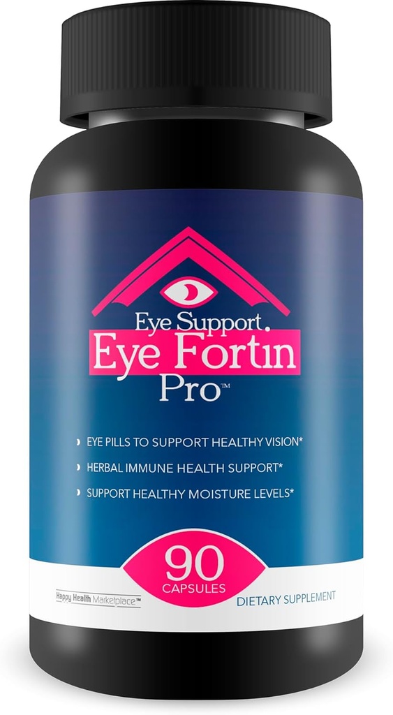 Supporto per gli occhi Fortin Pro - I nostri migliori pillole per gli occhi per la visione - Integratori per la cura degli occhi Integratori di visione sana - Integratori di visione a base di erbe per gli adulti - Pro Eyefortin Supplemento agli occhi Vitamine