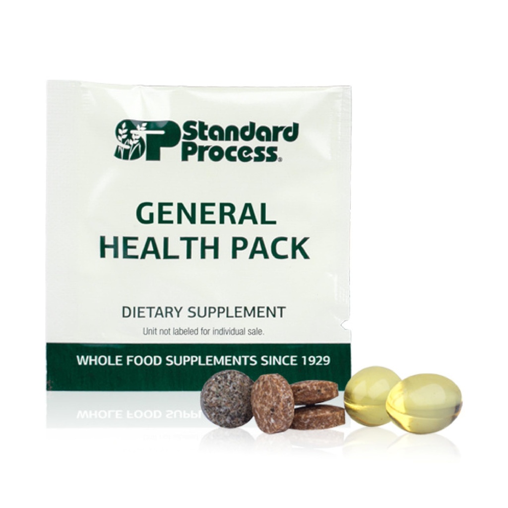 Standard Process General Health Pack - Daily Multivitamin & Mineral Supplement - Unterstützt die grundlegende Gesundheit und Immunfunktion - 60 Packungen