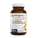 Metagenics OmegaGenics Fischöl EPA-DHA 720 mg - Hochpotenz Omega-3-Ergänzung * - Unterstützt Herz-, Gelenk-, Gehirn- und Immungesundheit * - Nachhaltig gewonnenes, rein getestetes Fischöl - 60 Softgels