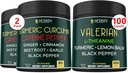 Bundle 7in1 curcumina curcuma e 5in1 supplemento radice valeriana - Digestione di sostegno, salute del cuore, immuni e relax