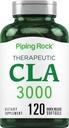 Piping Rock CLA Integratori | 3000mg | Acido linoleico coniugato | 120 Softgels | Non-GMO, Gluten Free