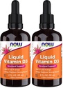 JETZT Ergänzungen, flüssiges Vitamin D-3, starke Knochen*, strukturelle Unterstützung*, 2-Ounce (Pack von 2)