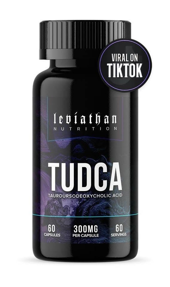 Leviathan Nutrition TUDCA Bile Salts 300mg - Tudca (Tauroursodeoxycholic Acid) Supplement 60 Capsules