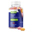 Viteey Glucose Gummi - 4g Kohlenhydrate - Schnelle Acting Alternative zu Glucose Tablets - Energie und Blutzucker-Unterstützung - Vegan, Glutenfrei, Gelatinefrei - 60 Zähler