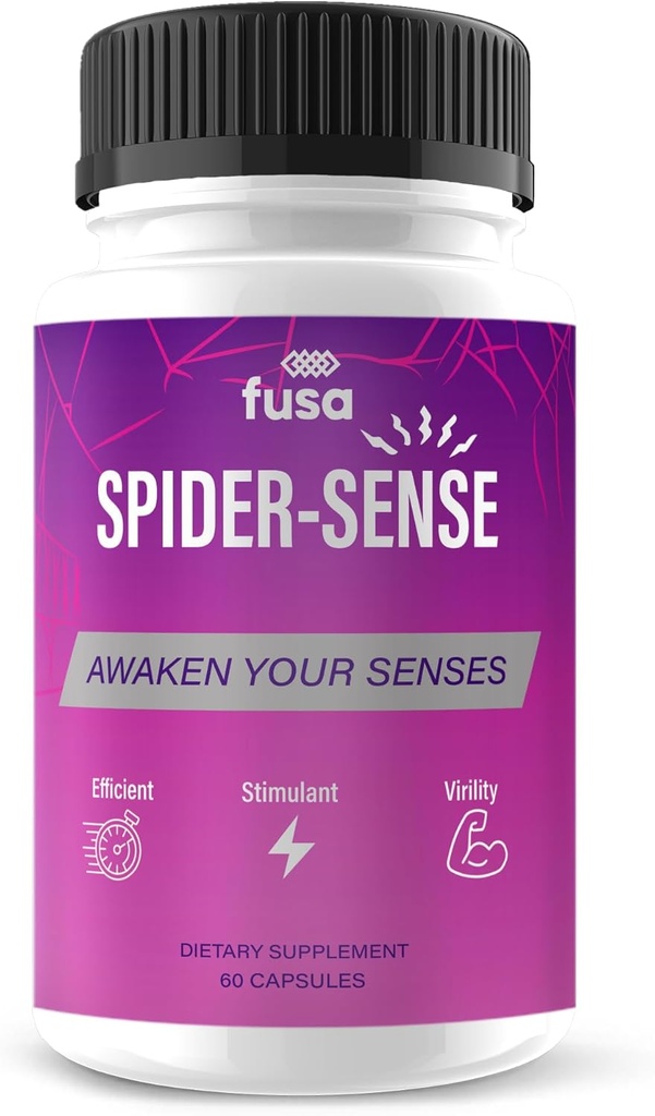 Spider Sense Pillen Spider-Sense Max Supplement, SpiderSense Maximale Stärke Erweiterte Unterstützung Multivitamin Formel für allgemeine Gesundheit & Wellness, Spider Senses Max Supplement Pillen (60 Kapseln)