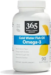 365 da Whole Foods Market, Lemon Omega-3 Softgels, 90 CT