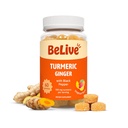 BeLive Turmeric Curcumin mit schwarzem Pfeffer & Ginger - 500 mg Turmeric und Ginger Supplement für Immununterstützung, Gesunde Haut und Mobilität - Tropical Flavor | 60 Count