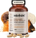 Adaptogenic Pilz Extrakt Mischung Lions Mane, Reishi, Cordyceps, Chaga Supplement, 120 Kapseln.