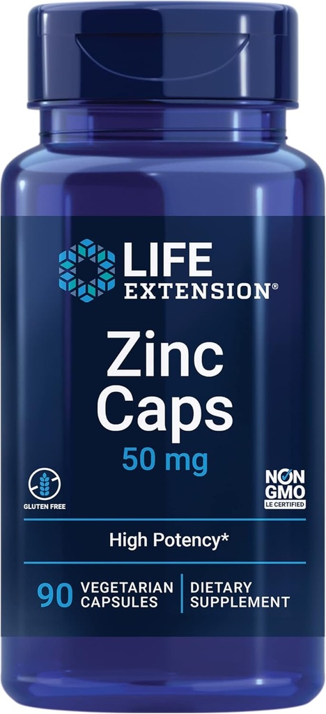 Lebensverlängerung Lysine 620mg und Zink 50mg - 100 vegetarische Kapseln und 90 vegetarische Kapseln