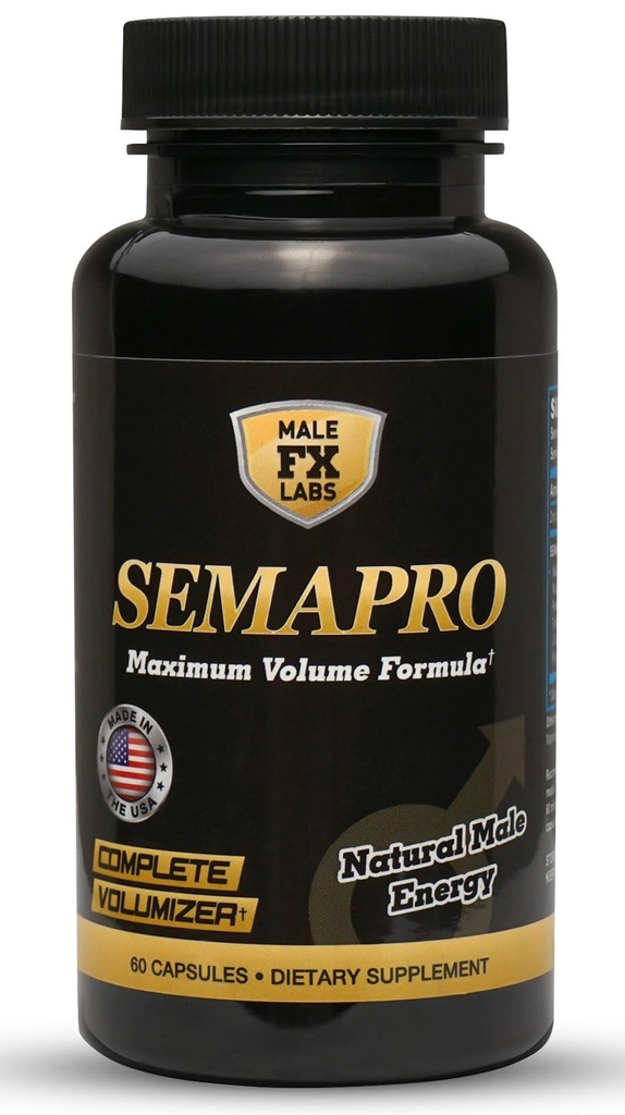 Extreme Semen Volumizer e Male Energy Formula - All Natural Endurance, Stamina & Semen Health - 60 tappi (1 Mese di Alimentazione)