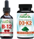 Warum nicht natürliche Energie, Immunität, Stimmung und Knochen Gesundheit Bundle B12 + Vegan D3/K2