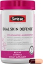 Swisse Beauty Dual Skin Defense Supplement | Astaxanthin, Grape Seed Extract, und Vitamin C | Unterstützt Kollagenbildung, Hautelastizität, Antioxidantienschutz und Regeneration | 30 Kapseln