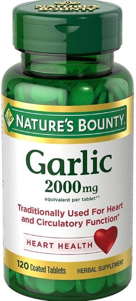 Nature's Bounty, (5 Pack) Knoblauch, 2.000 mg, 120 Beschichtete Tabletten