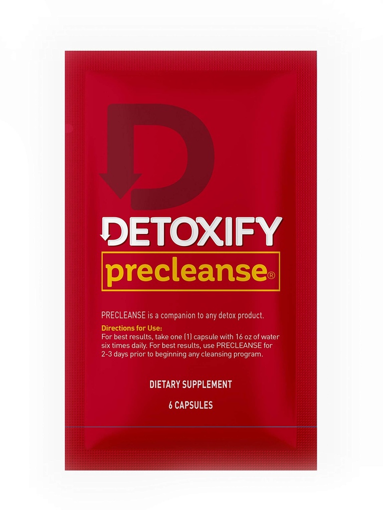 Detoxify Pre Cleanse One Day Detox Kapseln mit Milchdistel und Löwenzahn - Total Body Cleanse für Frauen und Männer