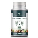Tri-metil+ B Complex Vitamine B etilate - Supplemento completo di vitamina B etilico spettro per MTHFR Supporto con forme attive di B12 Methylcobalamin, Adenosylcobalamin e Methylfolate