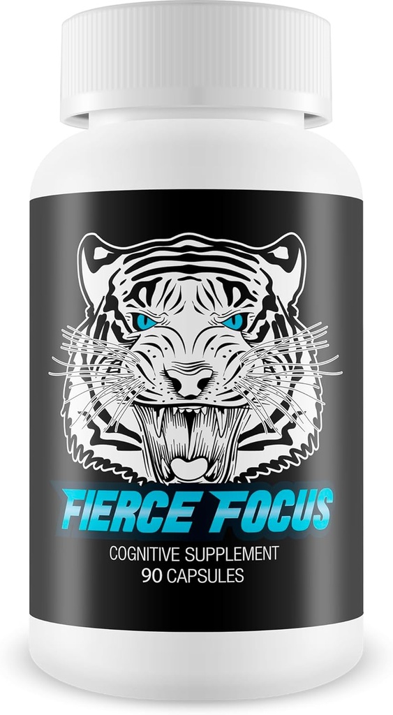 Fierce Focus- Natural Brain Function Support - Memoria, Focus & Clarity Formula -Optimal Performance Natural Nootropic and Cognitive Support Supplement - DMAE- 30 Capsule