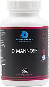 D-Mannose con Mirtillo, Dandelion & Hibiscus Extract - Aids in Bladder, Urinary Tract Support, Flush Impurities - Ultra Absorption Gluten Free & Non GMO | 60 Capsule