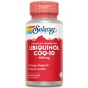 Solaray Ubiquinol CoQ-10 100mg Enhanced Absorption Softgels - Ubiquinol CoQ10 Supplement für Herren & Frauen, Coenzym Q10-30 Softgels