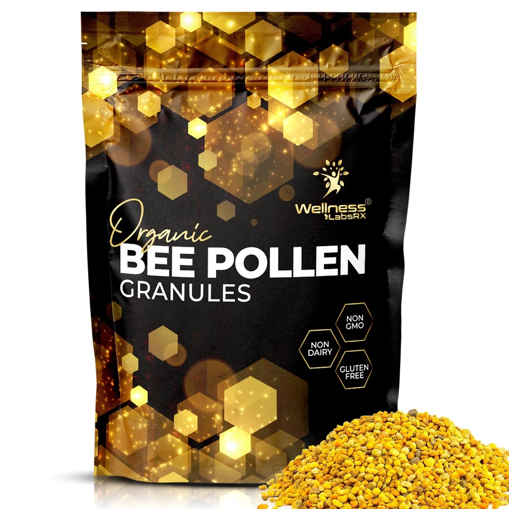Granules de pollen d'abeilles Testé en troisième partie, 1 Lb. - Pollen d'abeilles pour les femmes, supplément alimentaire super-friendly emballé avec des protéines, des vitamines et des minéraux - soutien immunitaire, stimulation énergétique, bien-être digestif