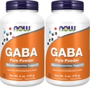 JETZT Ergänzungen, GABA (Gamma-Aminobuttersäure) Pulver, Neurotransmitter-Unterstützung*, 6-Ounce (Pack von 2)
