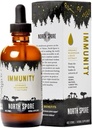 North Spore Organic Immunität Pilz Tincture (4 oz) | 100% Fruchtkörper Extrakte | Chaga, Türkei Tail, Reishi, Maitake, Shiitake | Certified Organic, Vegan, Non-GMO | Adaptogenic, Made in USA